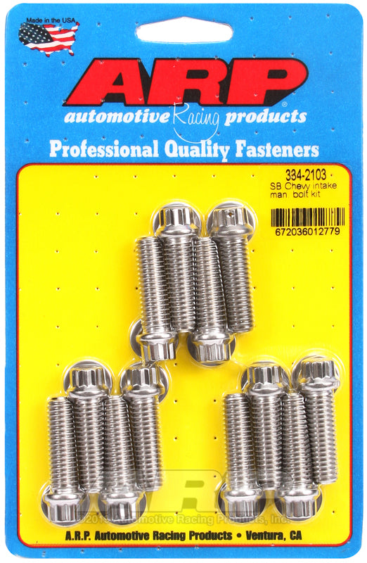 ARP SB Chevy Intake Manifold Bolt Kit - Burkken Auto Parts