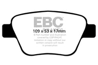 EBC 10-13 Audi A3 2.0 Turbo (Bosch rear caliper) Greenstuff Rear Brake Pads - Burkken Auto Parts
