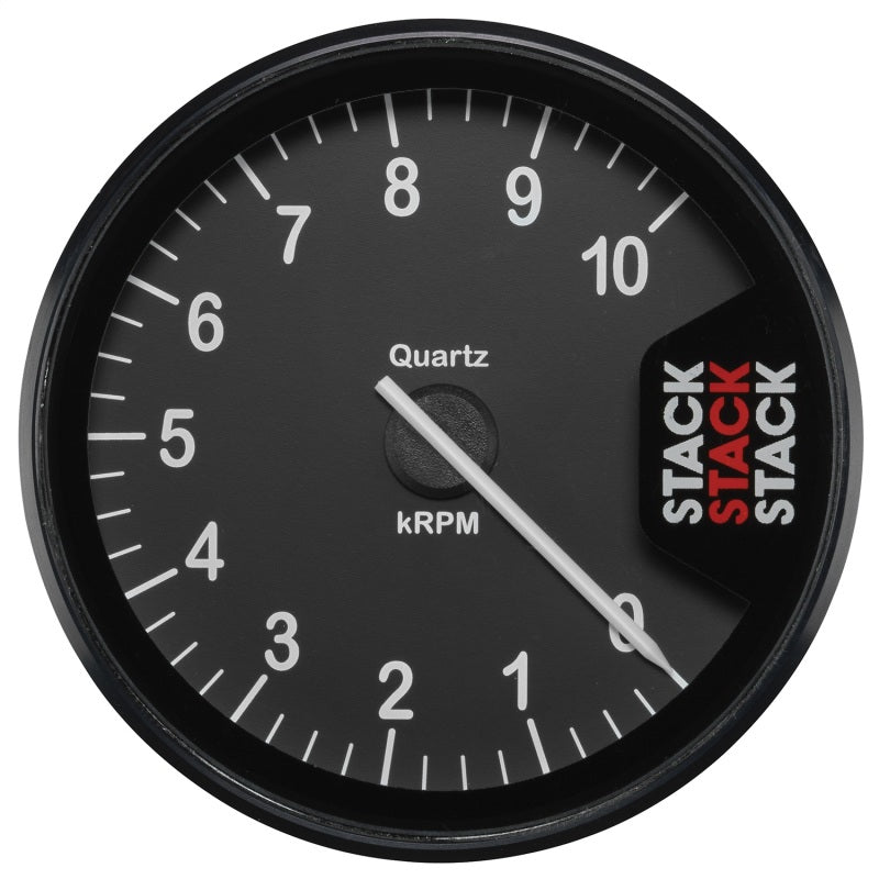 Autometer Stack Clubman Tachometer 80mm 0-10K RPM - Black - Burkken Auto Parts