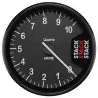 Autometer Stack Clubman Tachometer 80mm 0-10K RPM - Black - Burkken Auto Parts