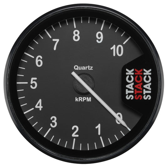 Autometer Stack Clubman Tachometer 80mm 0-10K RPM - Black - Burkken Auto Parts
