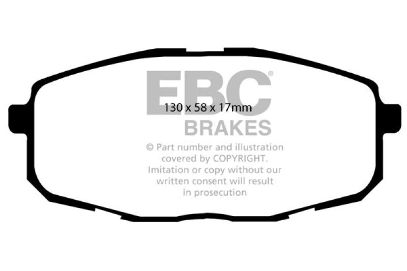EBC 09-12 Hyundai Elantra 2.0 Touring Greenstuff Front Brake Pads - Burkken Auto Parts