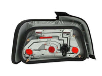 ANZO 1992-1998 BMW 3 Series E36 Sedan Taillights Red/Clear - Burkken Auto Parts