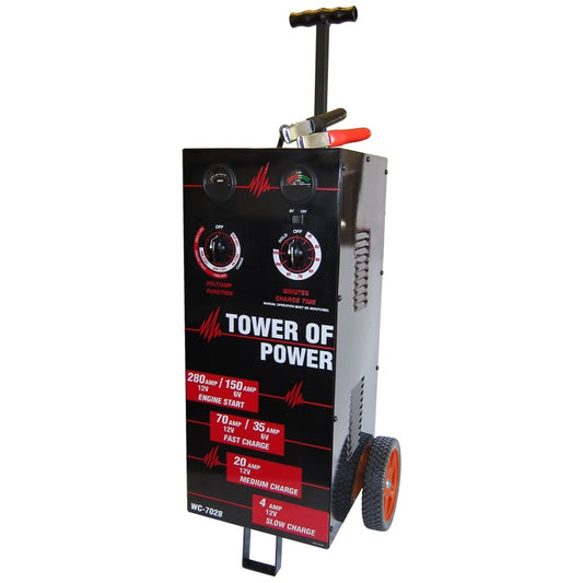 Autometer Wheel Charger Tower of Power Man 70/30/4/280 AMP - Burkken Auto Parts