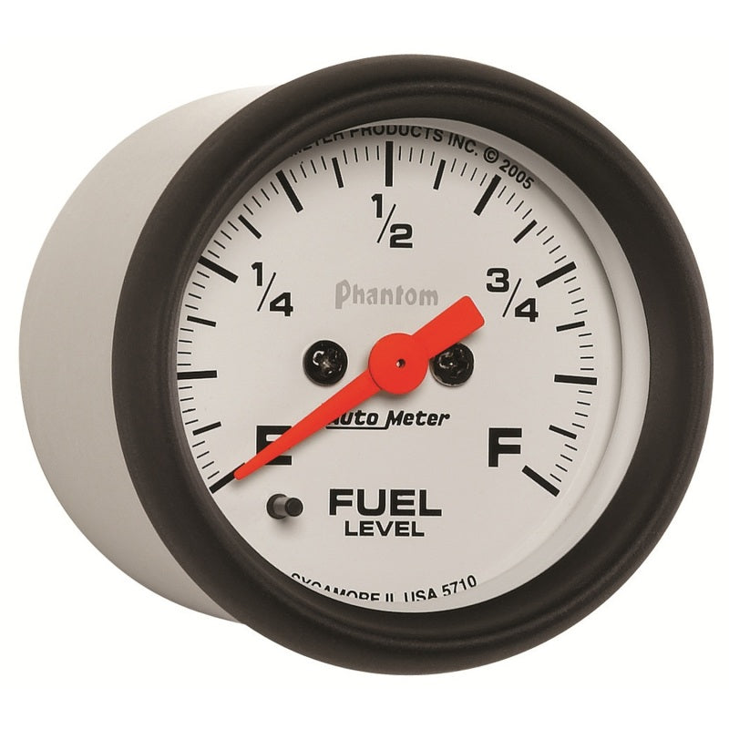 Autometer Phantom 52mm Full Sweep Electronic Fuel Level Programmable Empty-Full Range - Burkken Auto Parts