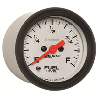 Autometer Phantom 52mm Full Sweep Electronic Fuel Level Programmable Empty-Full Range - Burkken Auto Parts