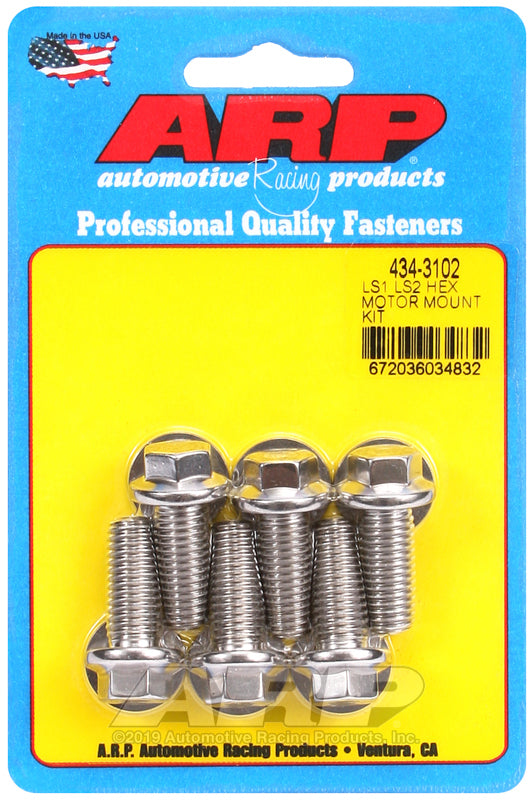 ARP LS1 LS2 SS Hex Motor Mount Bolt Kit - Burkken Auto Parts