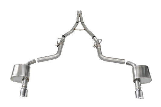 Corsa 15-23 Charger SRT/Hellcat/Redeye 2.75in Valved Catback Dual Rear Exit w/ Single 4.5inPol Tips - Burkken Auto Parts