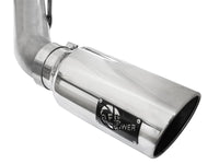 aFe LARGE BORE HD 4in 409-SS DPF-Back Exhaust w/Polished Tip 11-14 Ford Diesel Trucks V8-6.7L (td) - Burkken Auto Parts