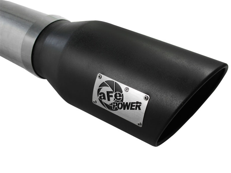 aFe Atlas Exhaust 5in DPF-Back Al Steel 07.5-10 GM Diesel Trucks V8-6.6L (td) LMM (Blk Tip) - Burkken Auto Parts