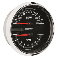 Autometer Pro-Cycle Gauge Tach/Speedo 4 1/2in 8K Rpm/120 Mph Black - Burkken Auto Parts