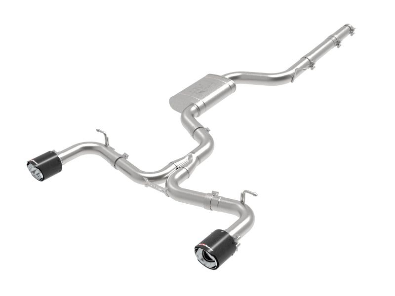 aFe MACHForce XP 3in-2.5in SS Exhaust Cat-Back 18-19 Volkswagen GTI (MK7.5) L4-2.0L (t) - Carbon - Burkken Auto Parts