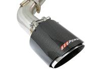aFe Takeda 2.5in 304 SS Cat-Back Exhaust System w/ Carbon Fiber Tips 16-18 Infiniti Q50 V6-3.0L (tt) - Burkken Auto Parts