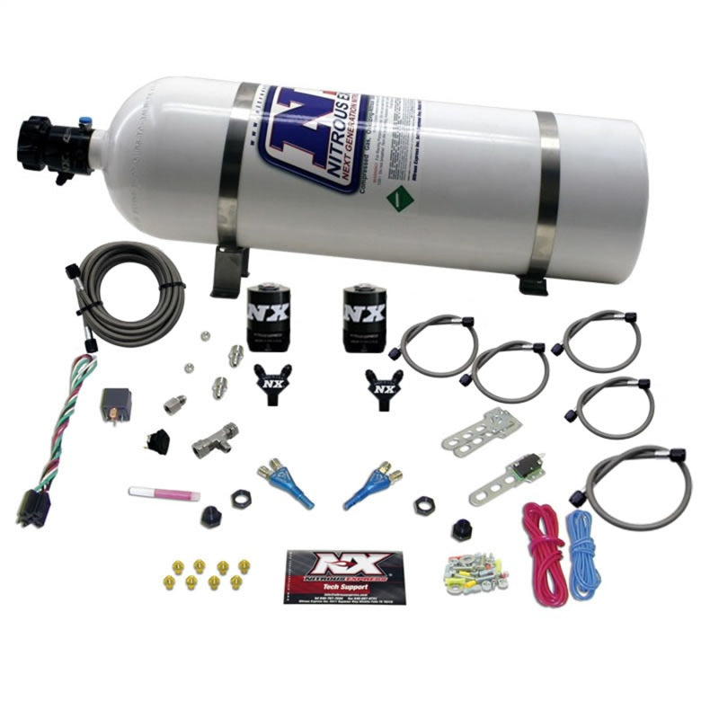 Nitrous Express GM TBI Nitrous Kit (50-125HP) w/15lb Bottle - Burkken Auto Parts
