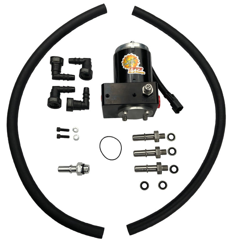 PureFlow Raptor 98.5-02 Dodge 5.9L Cummins FRRP-150 Factory Replacement Fuel Pump w/Big Line Kit - Burkken Auto Parts