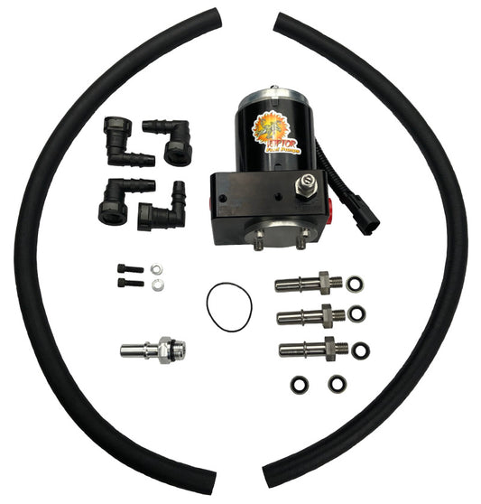 PureFlow Raptor 98.5-02 Dodge 5.9L Cummins FRRP-150 Factory Replacement Fuel Pump w/Big Line Kit - Burkken Auto Parts