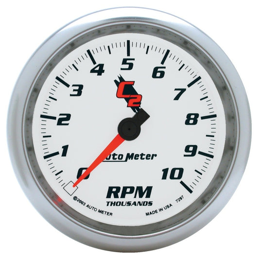 Autometer C2 3 3/8 inch 10000RPM In-Dash Tachometer - Burkken Auto Parts