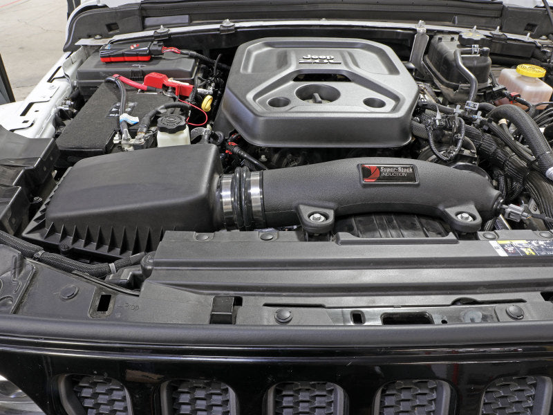 aFe Super Stock Induction System Pro Dry S Media 18-21 Jeep Wrangler JL L4-2.0L (t) - Burkken Auto Parts