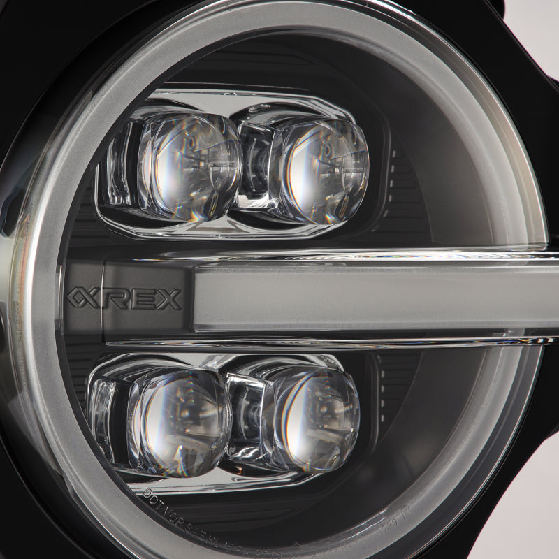 AlphaRex 21-23 Ford Bronco NOVA LED Projector Headlights Black - Burkken Auto Parts