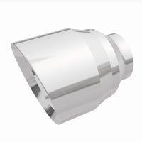 MagnaFlow Tip Stainless Double Wall Round Single Outlet Polished 4.5in DIA 2.5in Inlet 5.75in Length - Burkken Auto Parts