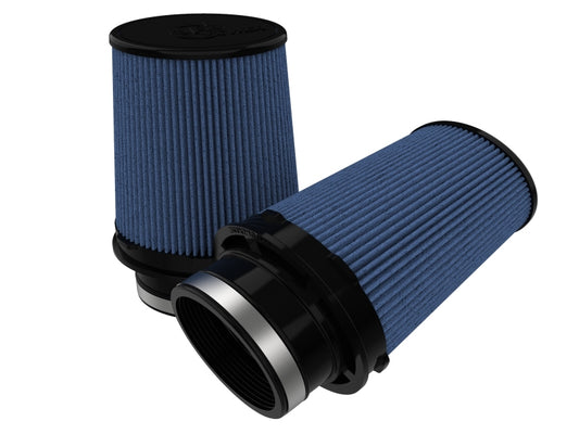 aFe Black Series Replacement Filter w/ Pro 5R Media 4-1/2x3IN F x 6x5IN B x 5x3-3/4 Tx7IN H - (Pair) - Burkken Auto Parts
