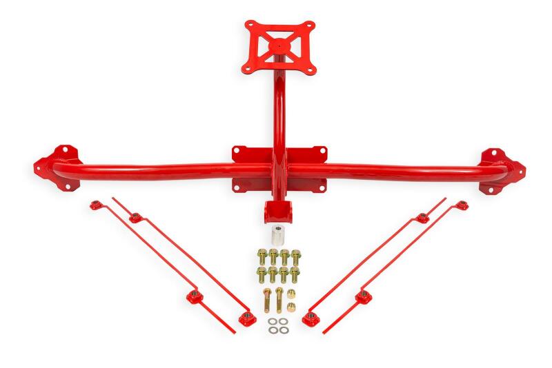 BMR 14-19 Chevrolet Corvette C7 Bolt-On Parachute Mount - Red - Burkken Auto Parts