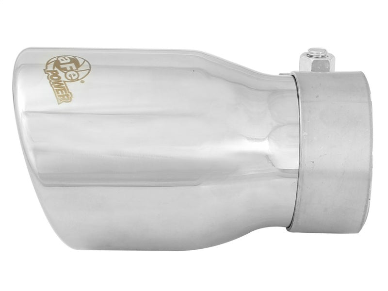 aFe MACH Force-Xp 2.5in Inlet x 3-1/2in Outlet x 6in Length 2.5in 304 Stainless Steel Exhaust Tip - Burkken Auto Parts