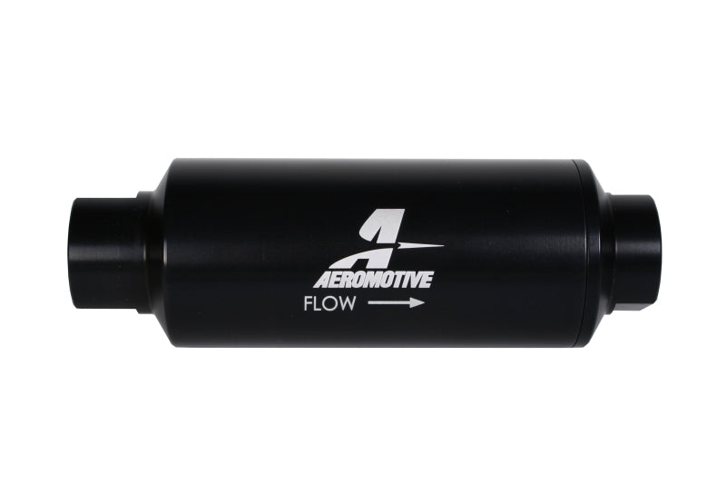 Aeromotive In-Line Marine Filter - AN-12 - 40 Micron SS Element - Black Hardcoat Finish - Burkken Auto Parts