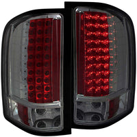 ANZO 2007-2013 Chevrolet Silverado 1500 LED Taillights Smoke - Burkken Auto Parts
