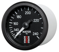 Autometer Stack 52mm 120-240 Deg F 1/2in Npt (M) Mechanical Water Temp Gauge - Black - Burkken Auto Parts