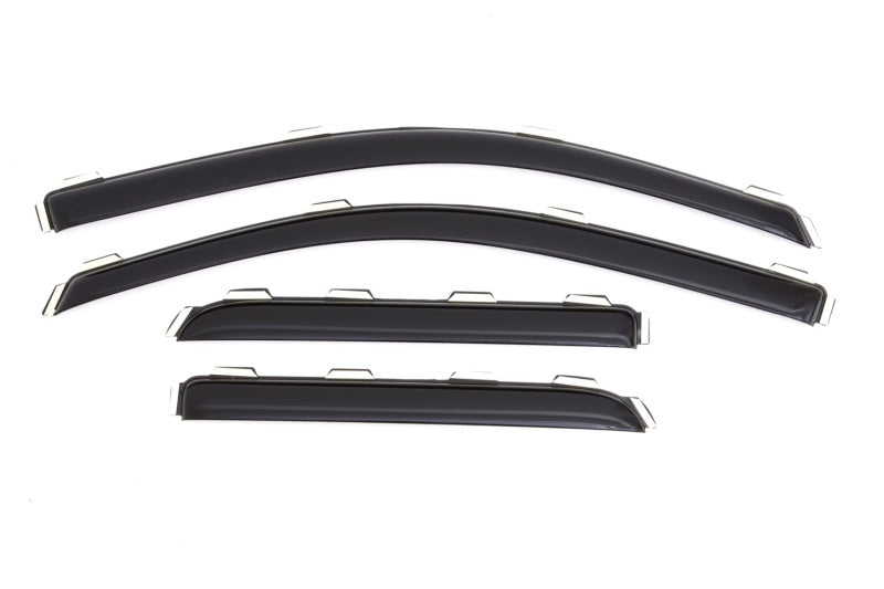 AVS 15-18 Chevy Silverado 2500 Ext. Cab Ventvisor Front & Rear Window Deflectors 4pc - Smoke - Burkken Auto Parts