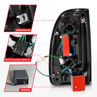 ANZO 00-06 Toyota Tundra (Std. Bed/Reg Cab) LED Taillights w/Light Bar Black Housing Smoke Lens - Burkken Auto Parts