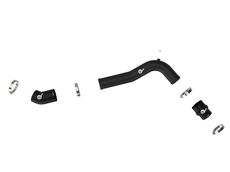 aFe 20-23 Ford Explorer ST V6 3.0L (tt) BladeRunner 2-3/4in Aluminum Cold Charge Pipe - Black - Burkken Auto Parts