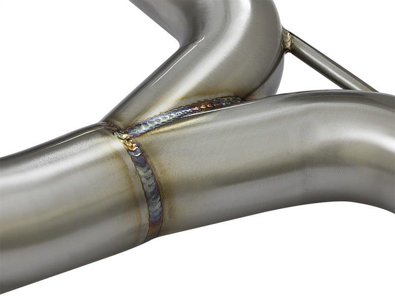 aFe POWER Takeda 16-17 Honda Civic I4-1.5L (t) 2.5-2.25in 304 SS CB Dual-Exit Exhaust Blue Tips - Burkken Auto Parts