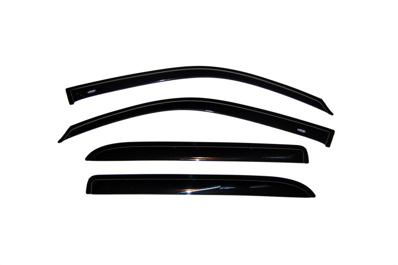 AVS 02-06 Chevy Trailblazer EXT Ventvisor Outside Mount Window Deflectors 4pc - Smoke - Burkken Auto Parts