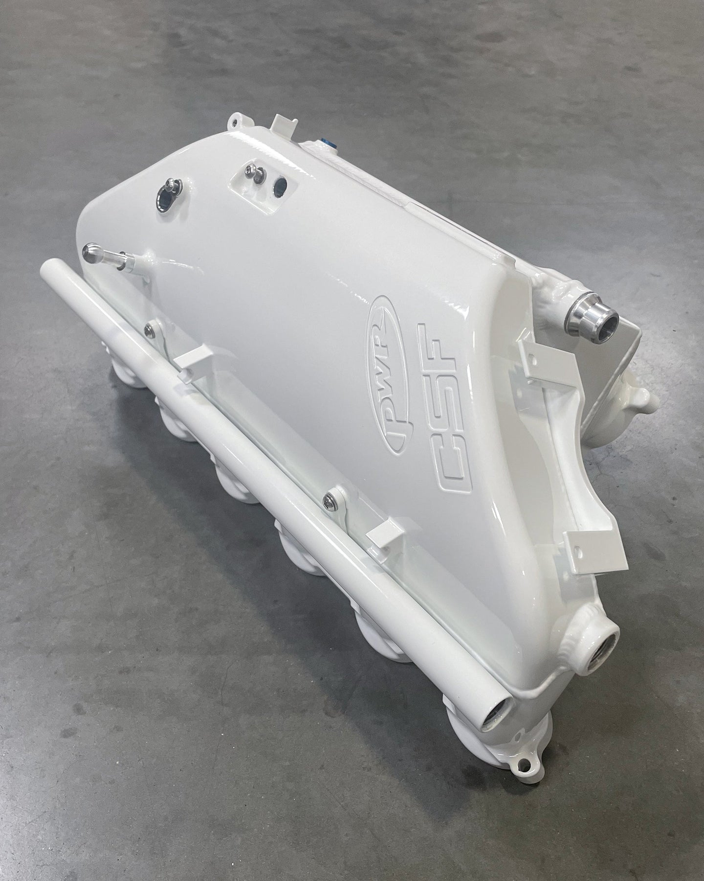 CSF S58 Manifold Custom Finish - Alpine White example