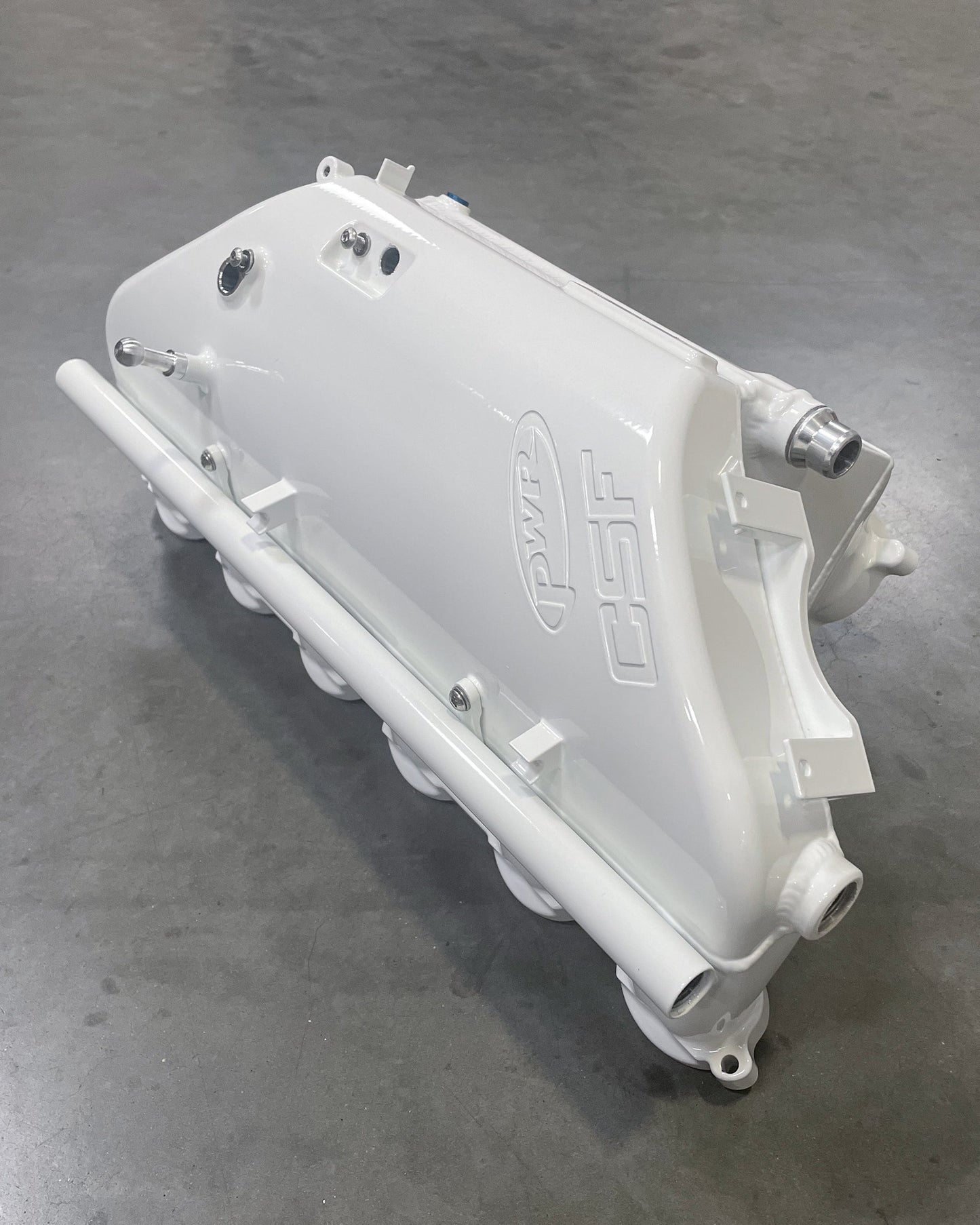 CSF S58 Manifold Custom Finish - Alpine White example