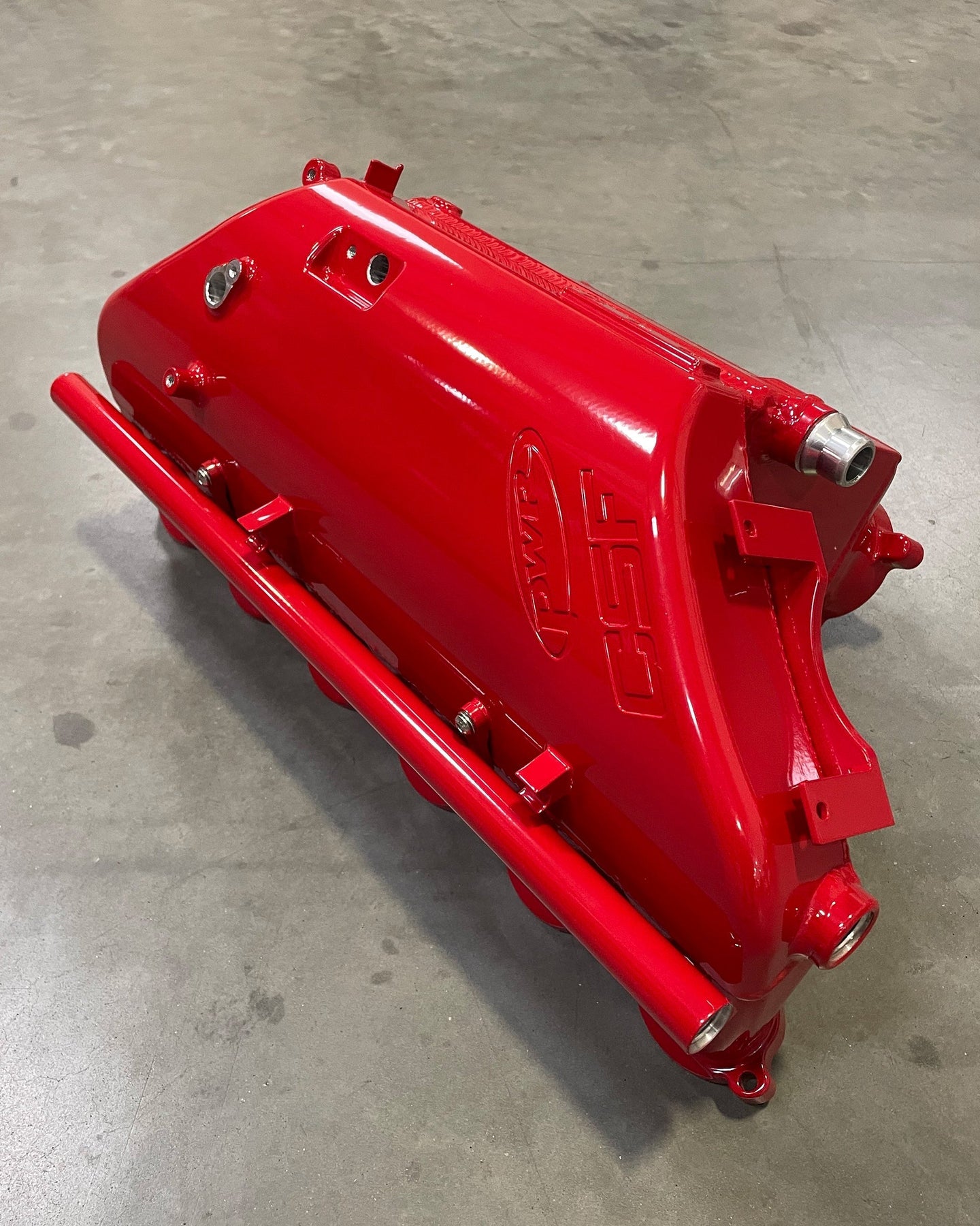 CSF S58 Manifold Custom Finish - Fire Engine Red example