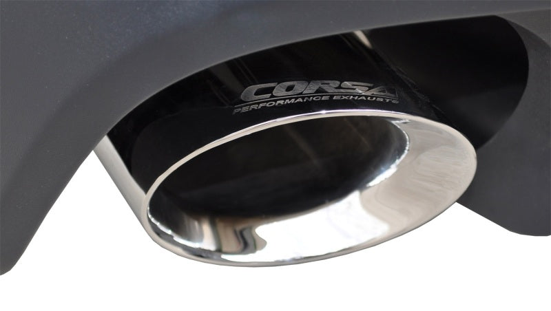 Corsa 2011-2012 Ford Mustang Shelby GT500 5.4L V8 Polished Sport Axle-Back Exhaust - Burkken Auto Parts