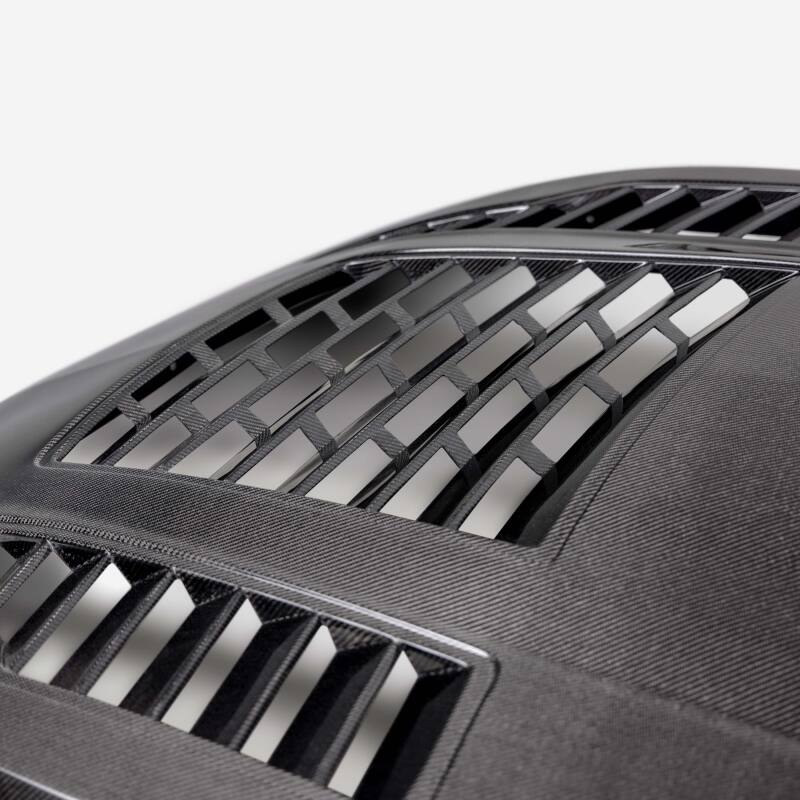 Anderson Composites 2024 Ford Mustang Type-GT4 Double-Sided Carbon Fiber Hood - Burkken Auto Parts