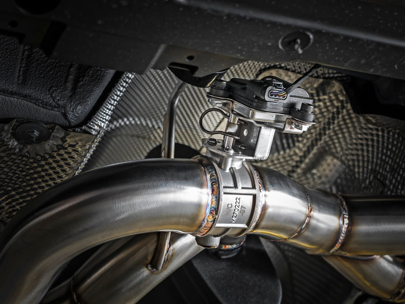 aFe MACH Force-Xp 2-1/2in Stainless Steel Axle Back Exhaust w/CF 15-19 BMW M3/M4 (F80/82/83) - Burkken Auto Parts