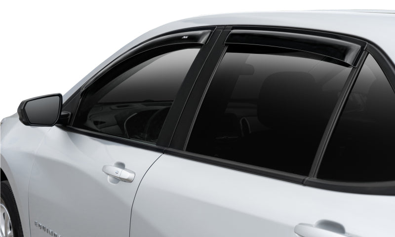 AVS 2018 Chevy Equinox Ventvisor Outside Mount Window Deflectors 4pc - Smoke - Burkken Auto Parts