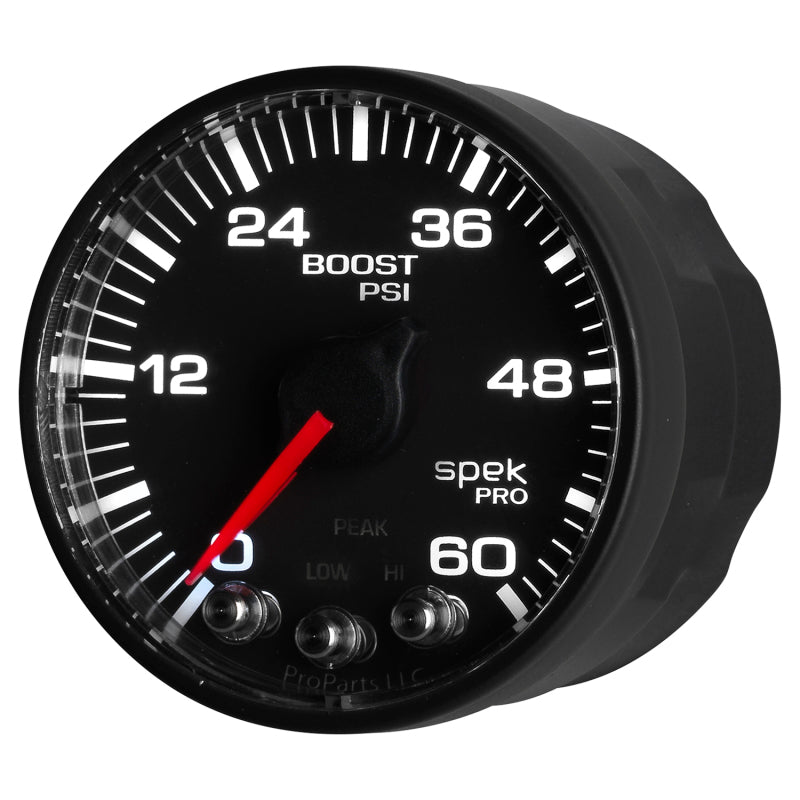 Autometer Spek-Pro 52.4mm 0-60 PSI Digital Stepper Motor Boost Gauge - Burkken Auto Parts