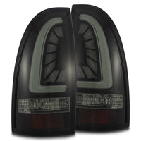 AlphaRex 05-15 Toyota Tacoma PRO-Series LED Tail Lights Jet Black - Burkken Auto Parts