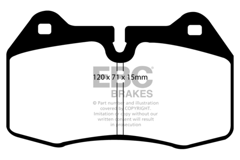 EBC 03-04 Infiniti G35 3.5 (Manual) (Brembo) Redstuff Front Brake Pads - Burkken Auto Parts
