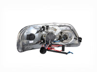 ANZO 1997.5-2003 Ford F-150 Projector Headlights w/ Halo and LED Chrome 1pc - Burkken Auto Parts