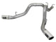 aFe Large Bore-HD 4in 409-SS DPF-Back Exhaust w/Dual Polished Tips 2017 GM Duramax V8-6.6L (td) L5P - Burkken Auto Parts