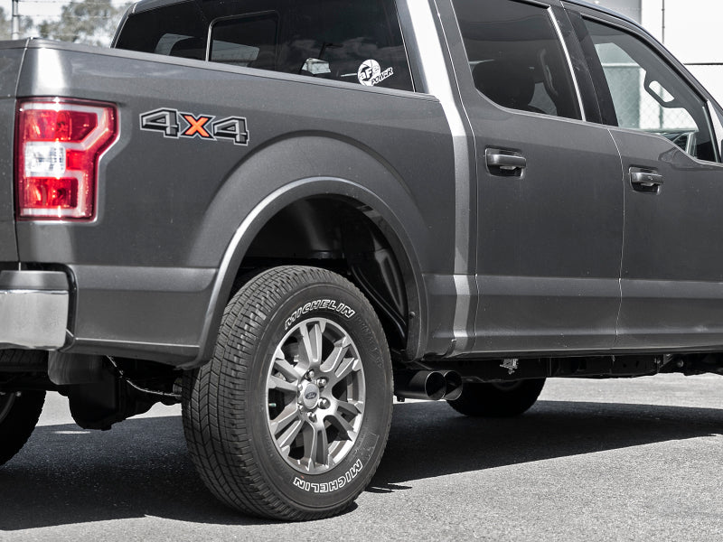 aFe Rebel DPF-Back 409 SS Exhaust System w/Dual Black Tips 18-19 Ford F-150 V6 3.0L (td) - Burkken Auto Parts