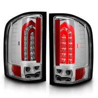 ANZO 2007-2013 Chevrolet Silverado 1500 LED Taillights Chrome - Burkken Auto Parts