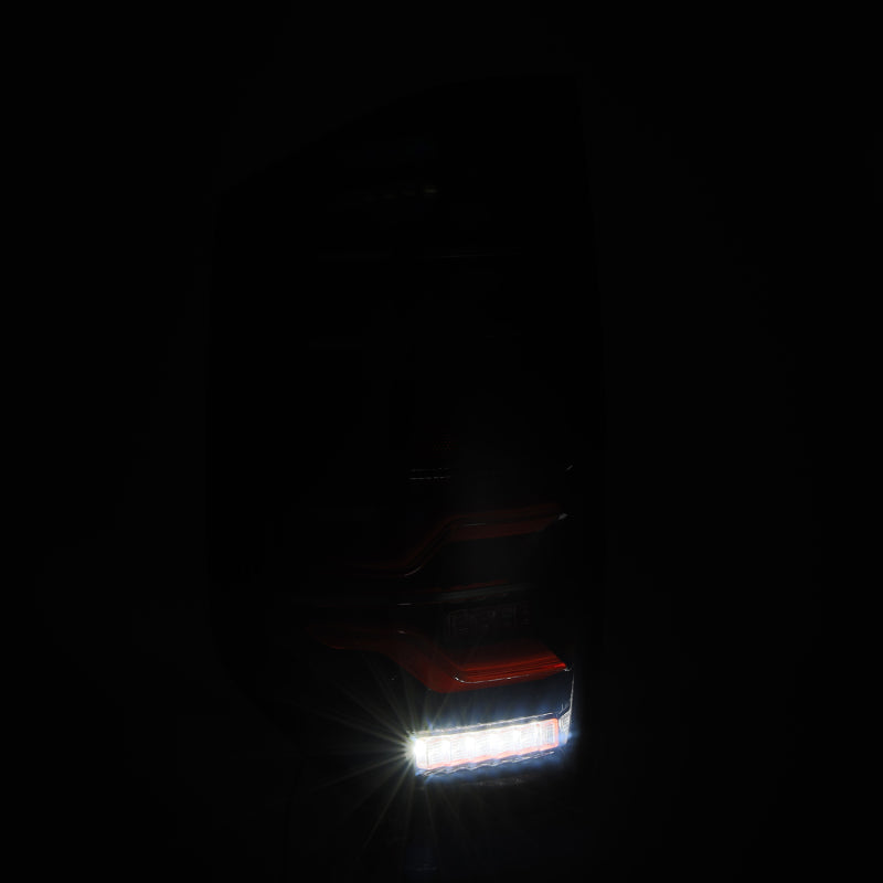 AlphaRex 14-21 Toyota Tundra LUXX LED Taillights Black/Red w/Activ Light/Seq Signal - Burkken Auto Parts